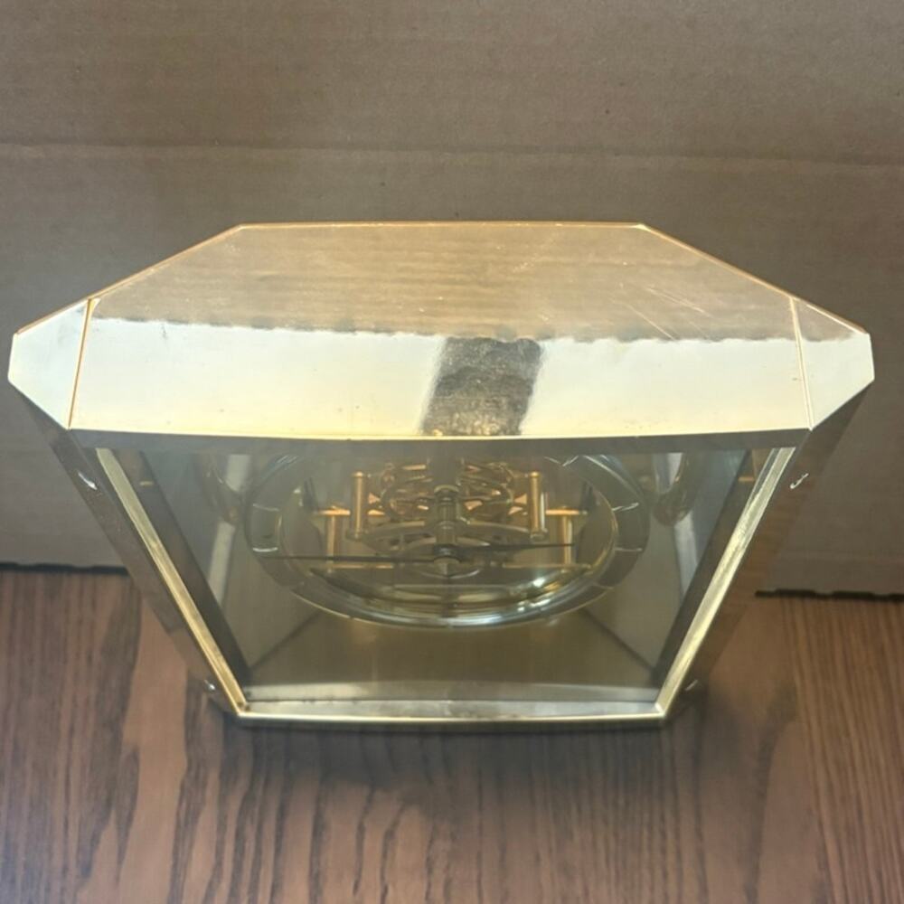 Vintage Seiko Quartz Skeleton Mantle/Desk Table Clock QAW110 G Working - Picture 4 of 9